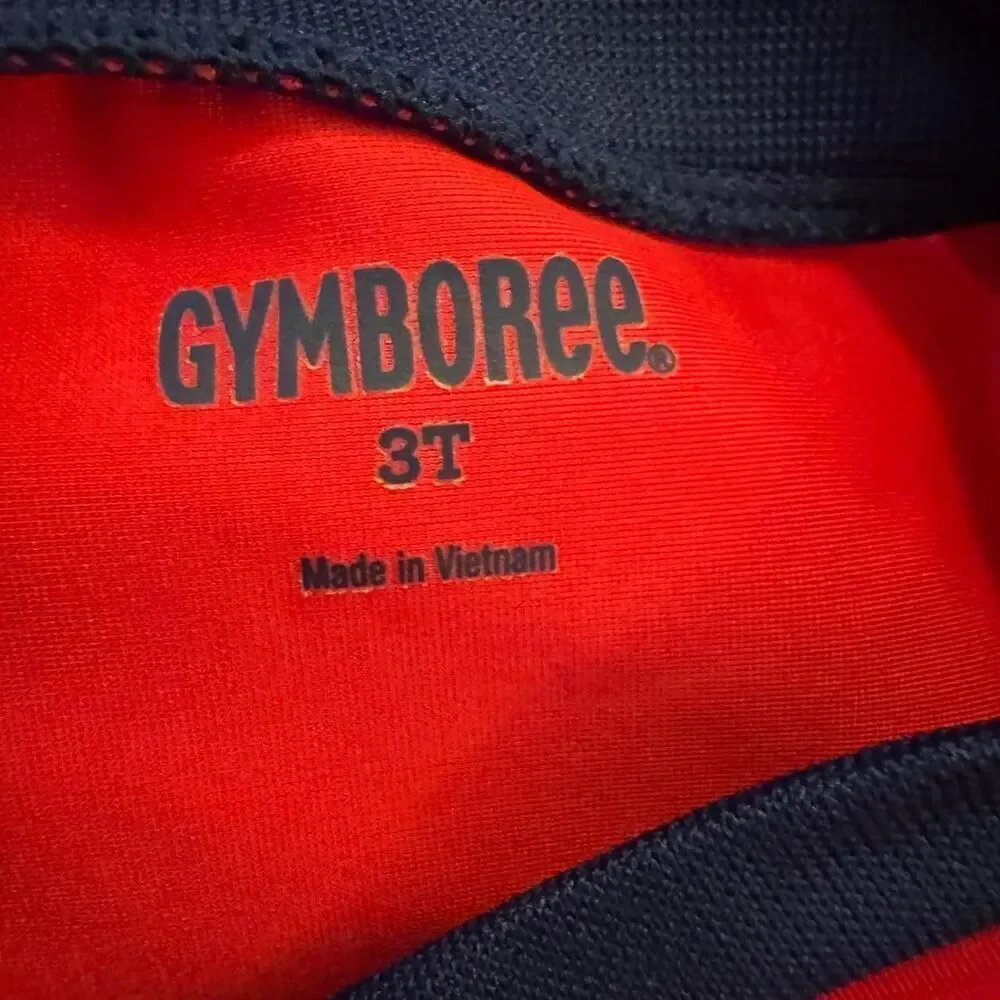 Gymboree Kid's Red Short Sleeve Rash Guard Size 3T
